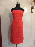 Crepe embroidered suit