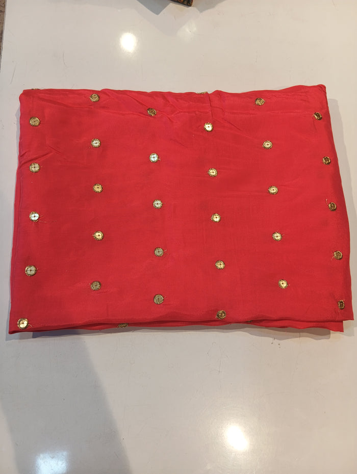Crepe embroidered suit