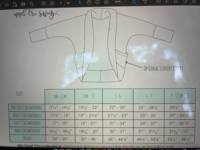 Custom Grow with me Cocoon Cardigan