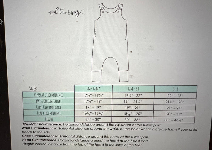Custom on the grow romper ( grow with me)