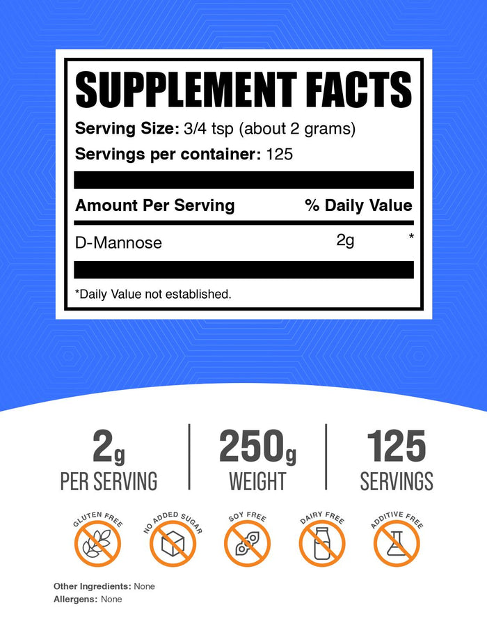 D-Mannose powder label 250g