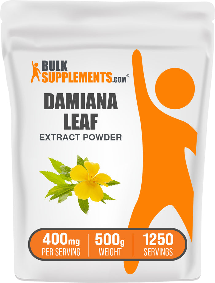 BulkSupplements.com Damiana Extract Powder 500g bag image