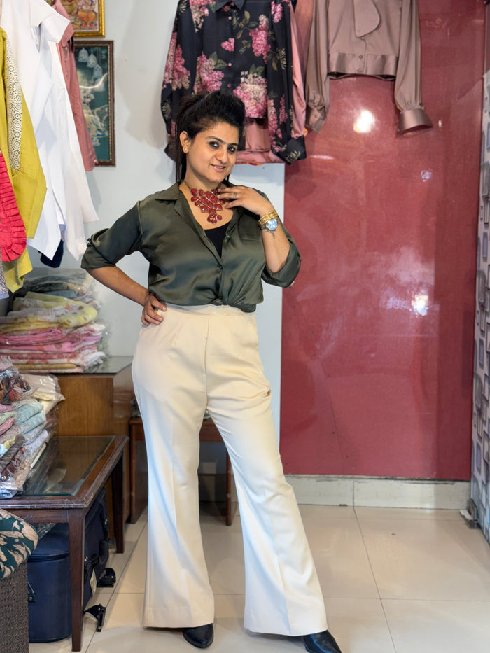 Dark Green Silk Shirt