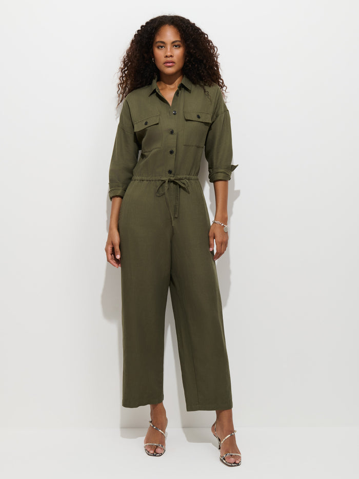 Delancey Jumpsuit in Lightweight Twill