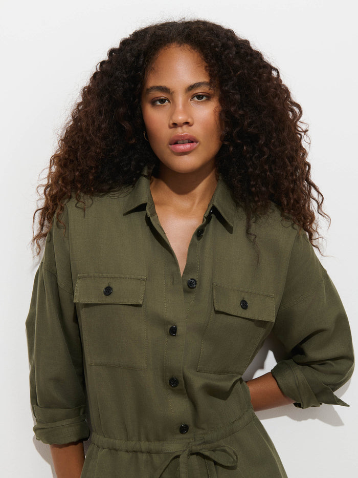 Delancey Jumpsuit in Lightweight Twill