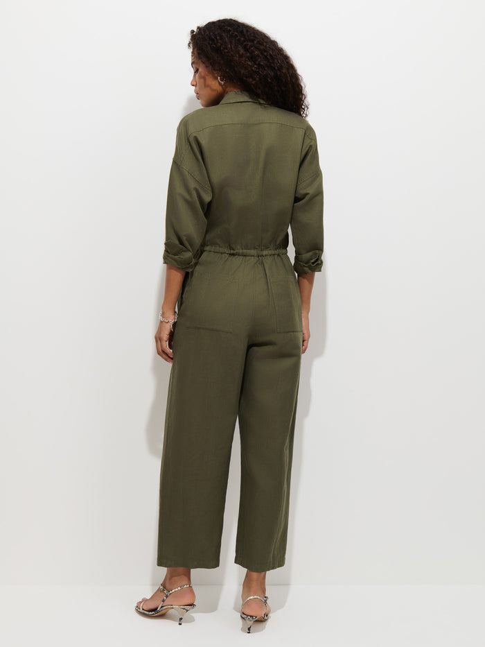 Delancey Jumpsuit in Lightweight Twill