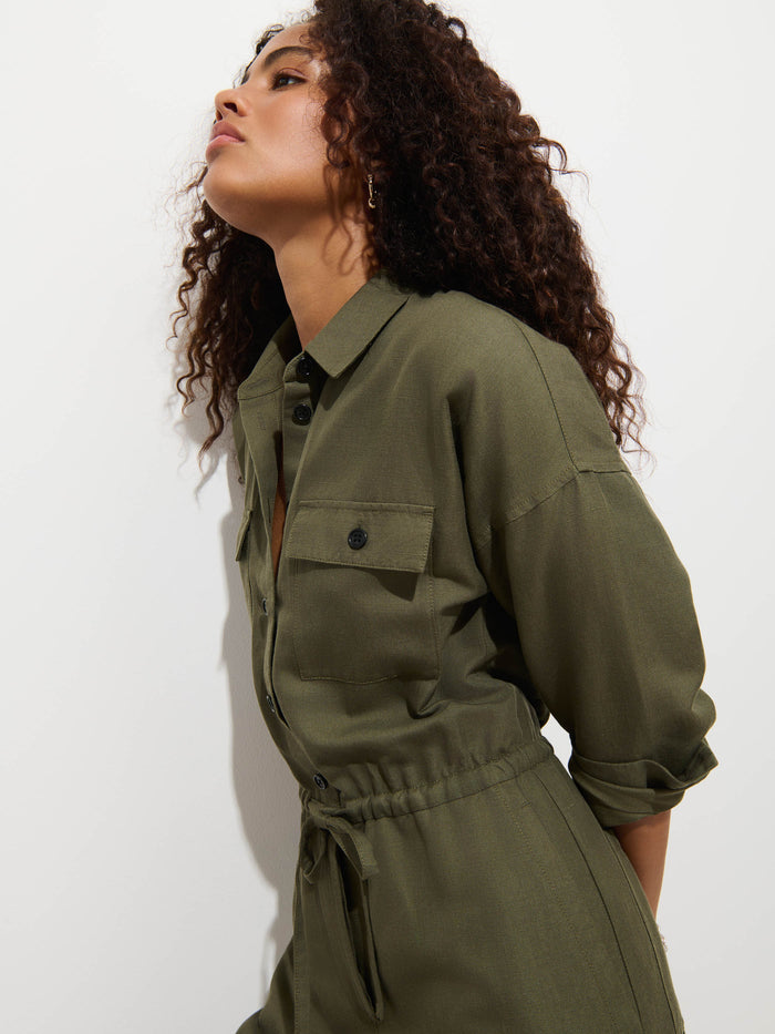 Delancey Jumpsuit in Lightweight Twill