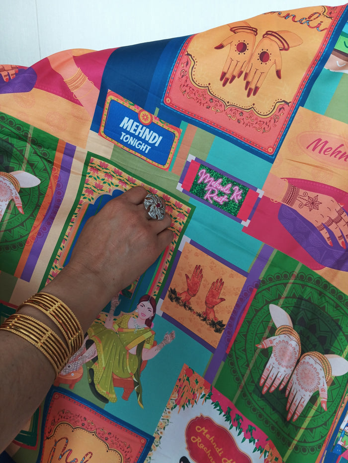 DIGITAL MEHENDI SAREE