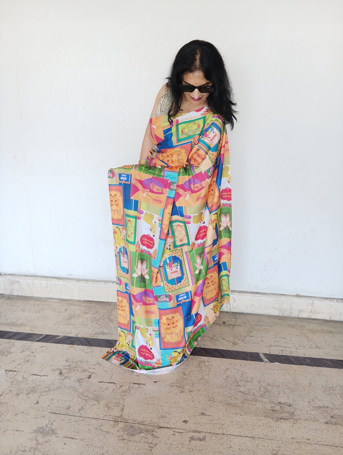 DIGITAL MEHENDI SAREE