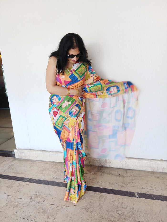 DIGITAL MEHENDI SAREE