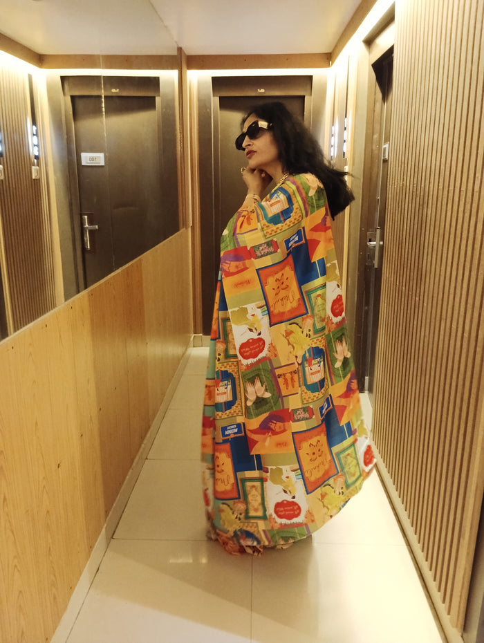 DIGITAL MEHENDI SAREE