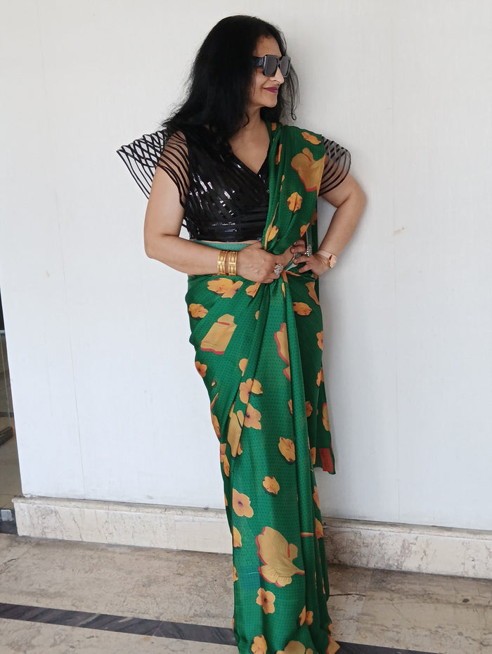 DIGITAL SATIN SILK SAREE