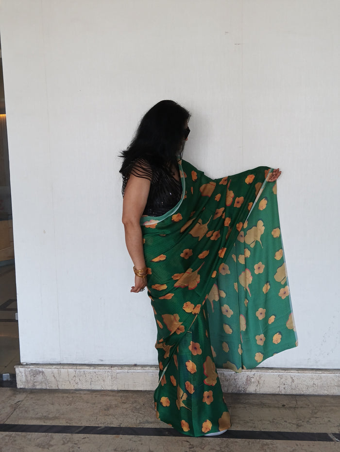 DIGITAL SATIN SILK SAREE