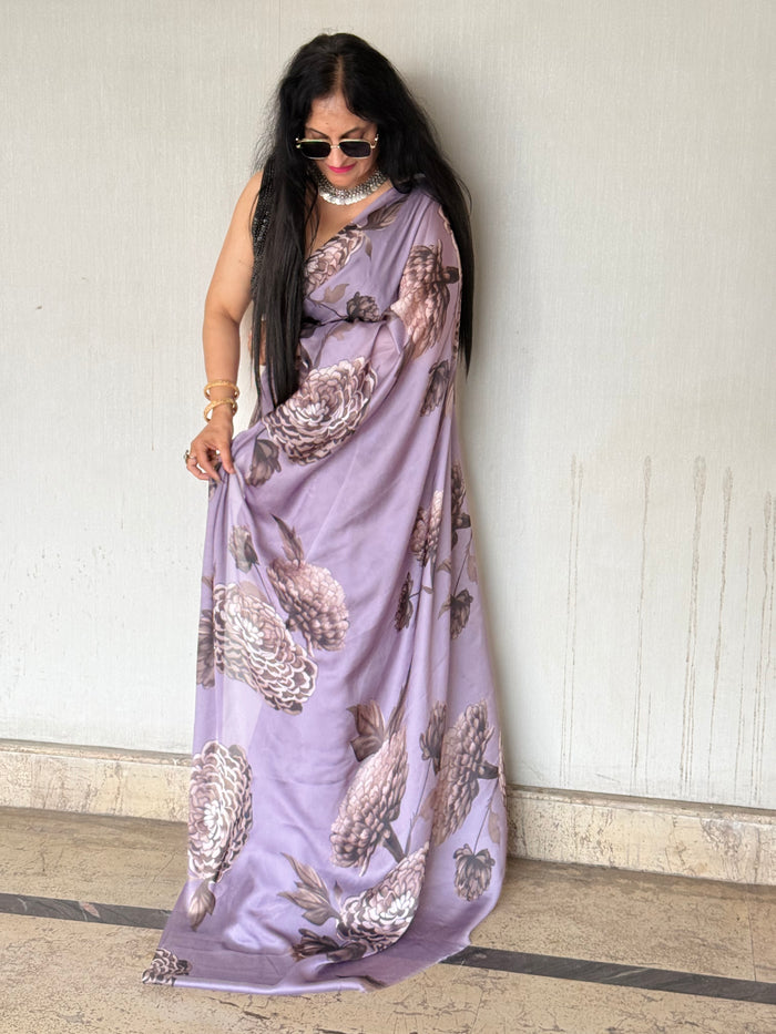 Digital silk Saree