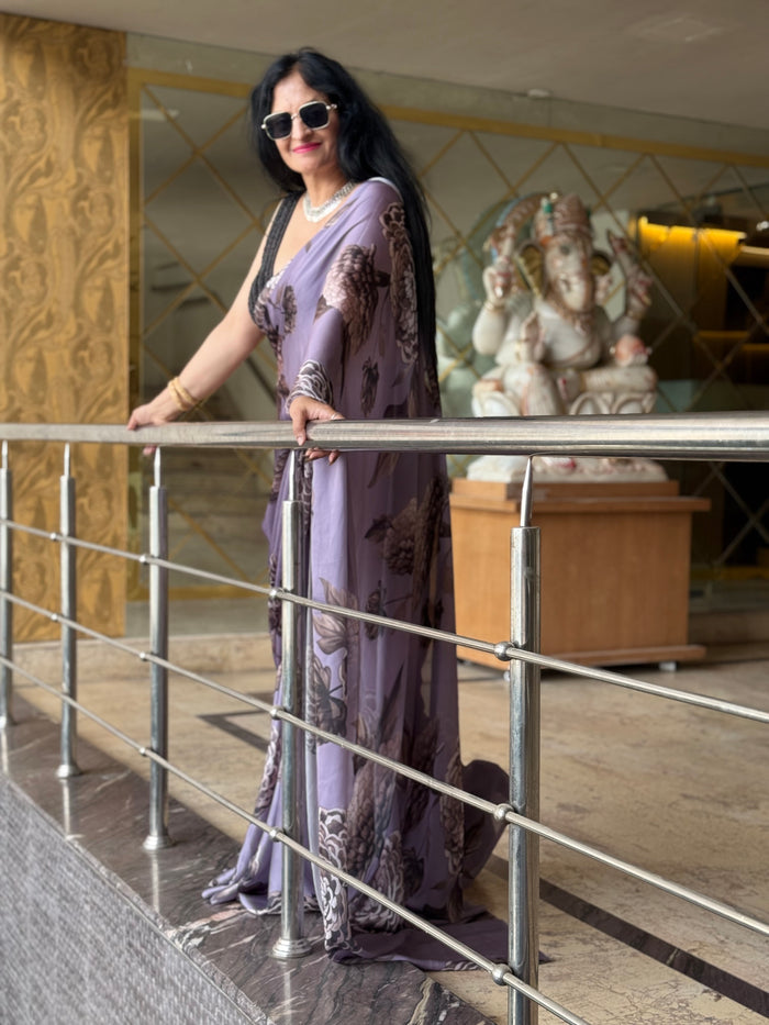 Digital silk Saree