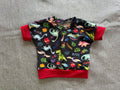 Dinosaur Grow with me 0-6m Dolman shirt
