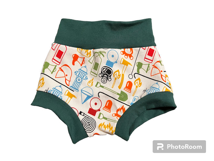 Discount Fireman First Responder theme 6/9m bummies