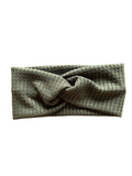 Discount Olive Green Waffle Adult Headband