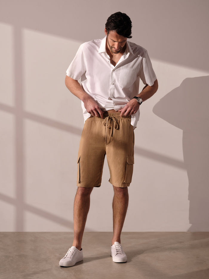 Drawstring Cargo Short