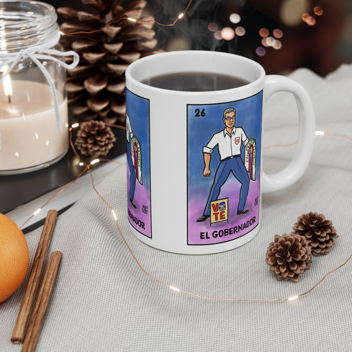 El Gobernador Coffee Mug — Votería by LALO ALCARAZ  Political Vote Design (11oz)