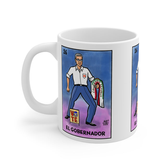 El Gobernador Coffee Mug — Votería by LALO ALCARAZ  Political Vote Design (11oz)