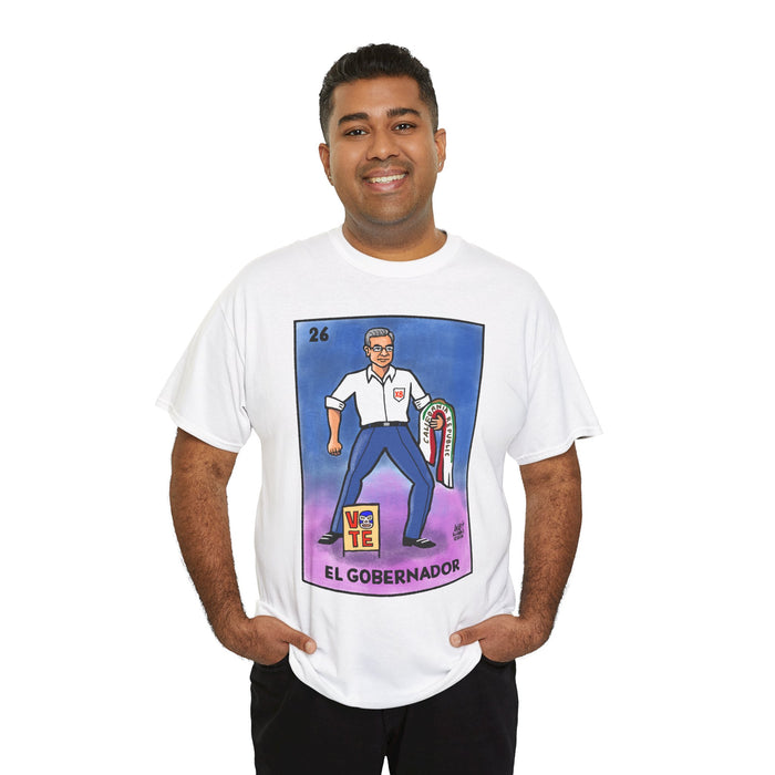 EL GOBERNADOR  t-shirt — by LALO ALCARAZ Political Graphic T-Shirt