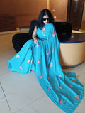 GEORGETTE EMBROIDERED SAREE