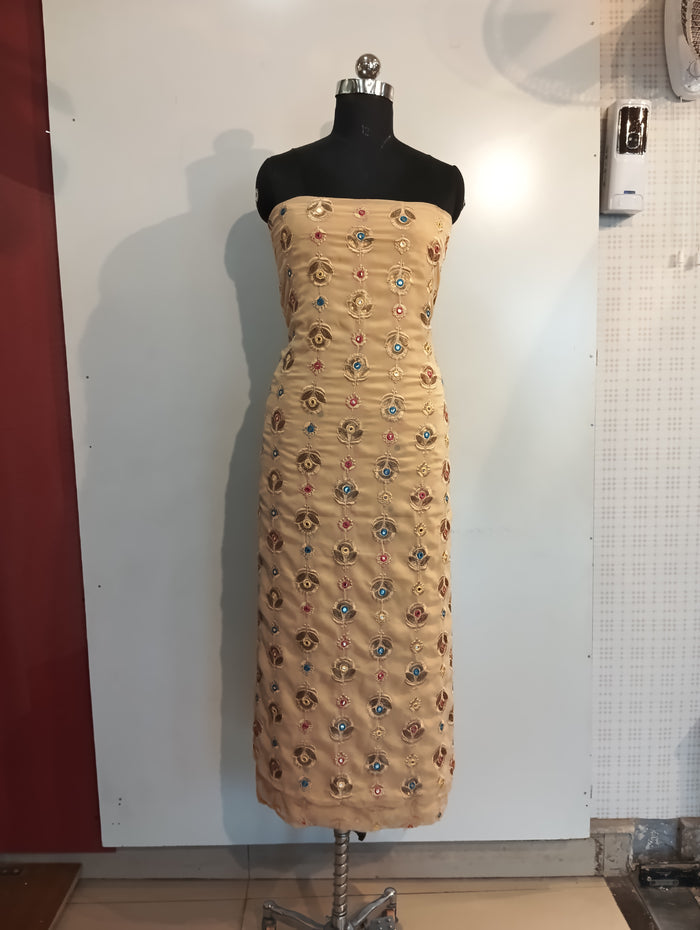 Georgette embroidered suit