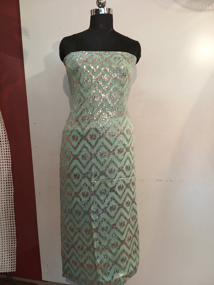 Georgette Embroidered Suit