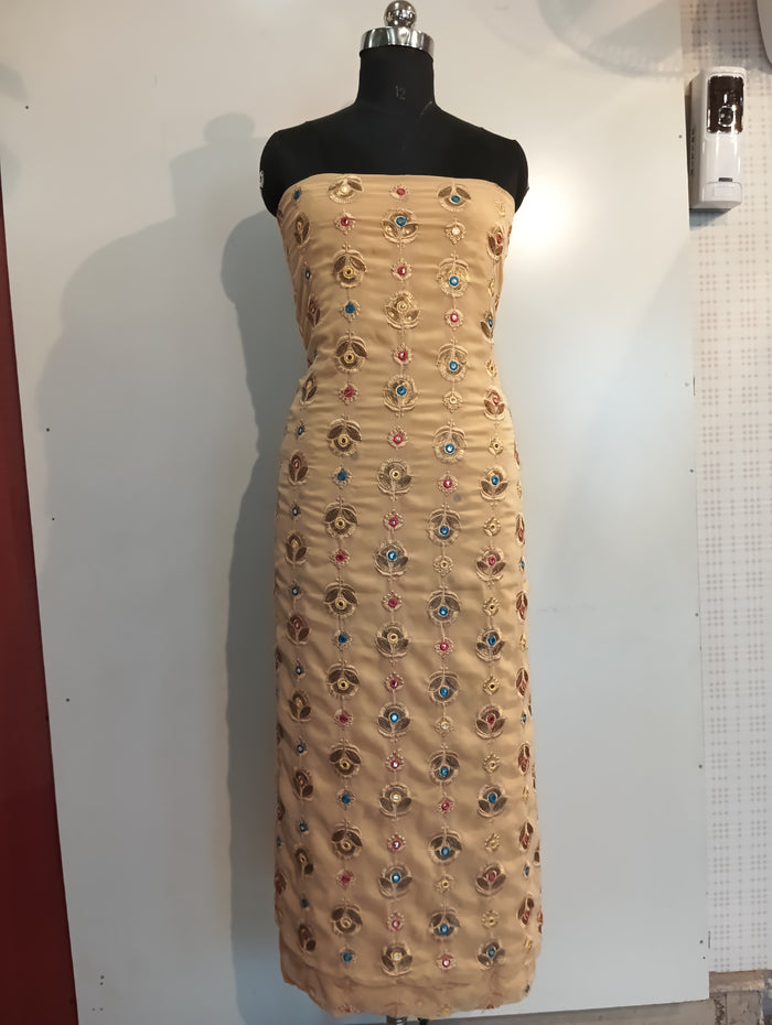 Georgette embroidered suit