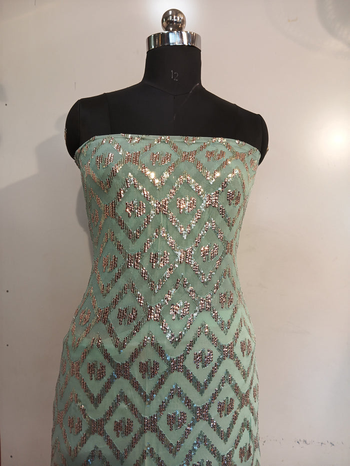Georgette Embroidered Suit