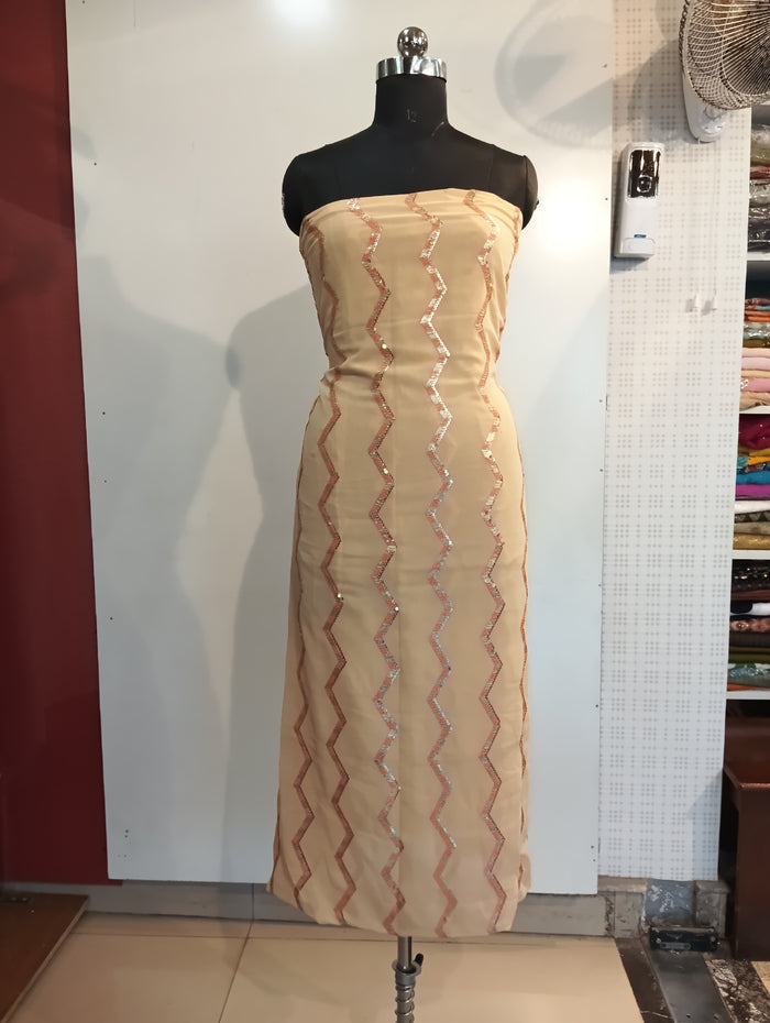 Georgette embroidered suit