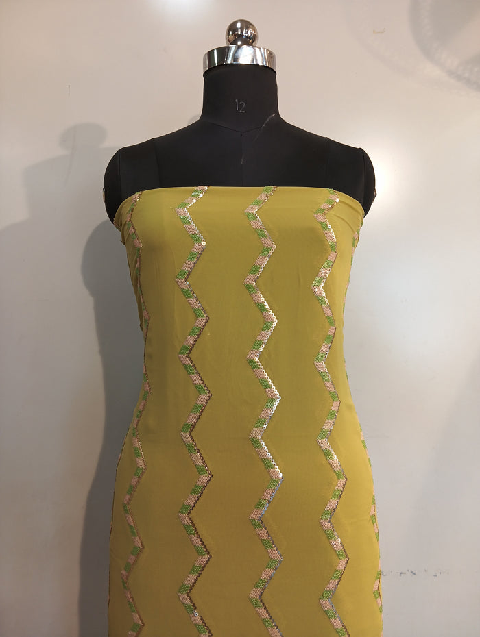 Georgette embroidered suit