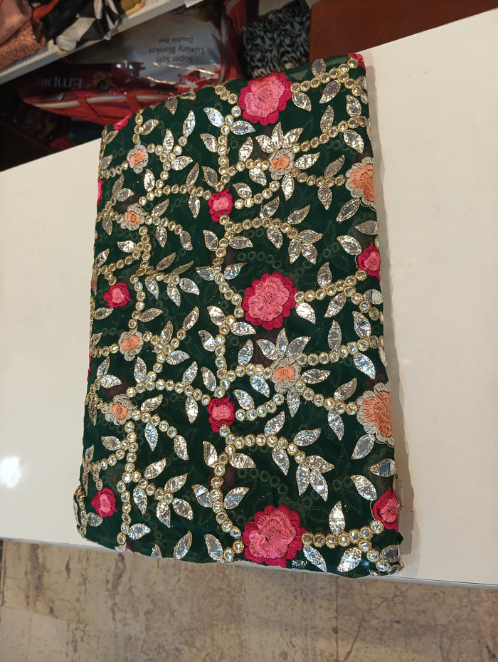 Georgette Embroidered suit