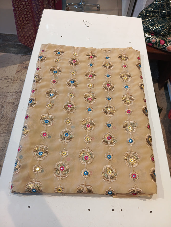 Georgette embroidered suit