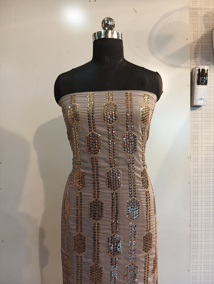 Georgette Embroidered suit