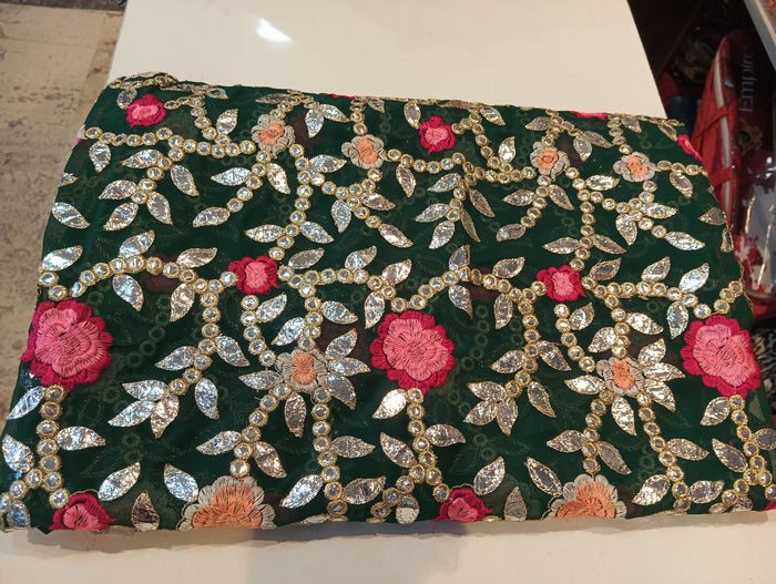 Georgette Embroidered suit