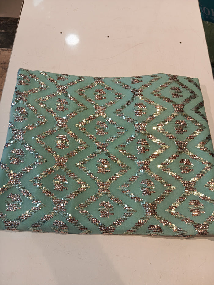Georgette Embroidered Suit