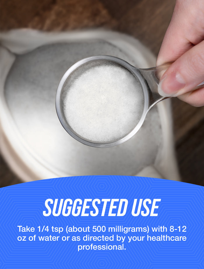 Glutathione powder reduced form suggested use image