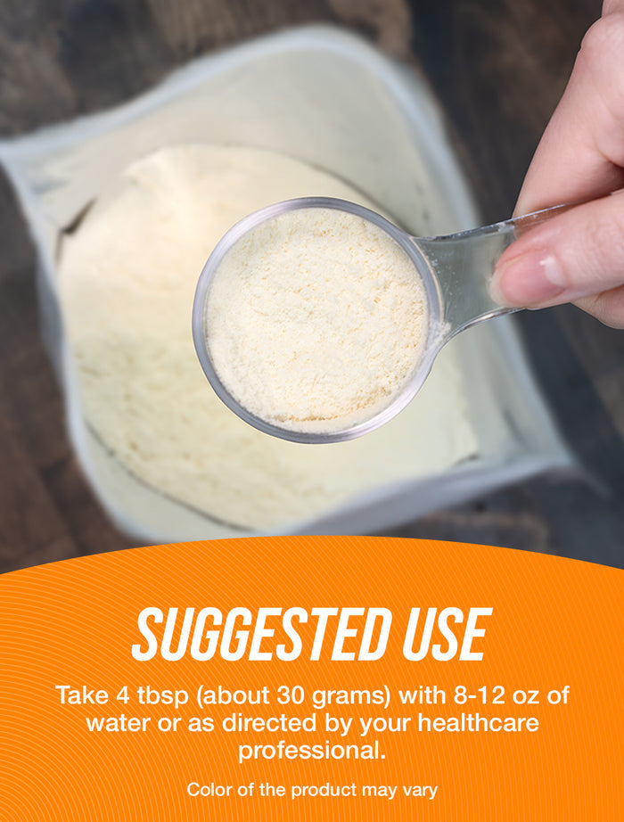 Grass-Fed Whey Protein Concentrate powder suggested use image
