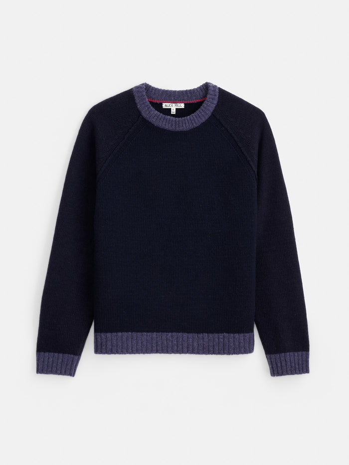 Hank Raglan Crewneck Sweater in Merino Wool