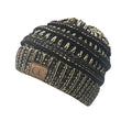 HAT-20A BEANIE METALLIC BLACK GOLD