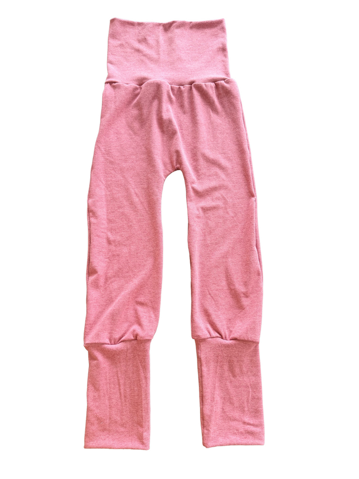 Heathered Pink 2-6yr Monsterloones Maxaloones grow with me pants