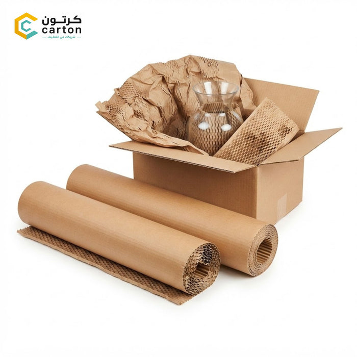 Heavy-Duty Corrugated Flute Cardboard Packaging Roll – 125 cm x 50 Meters