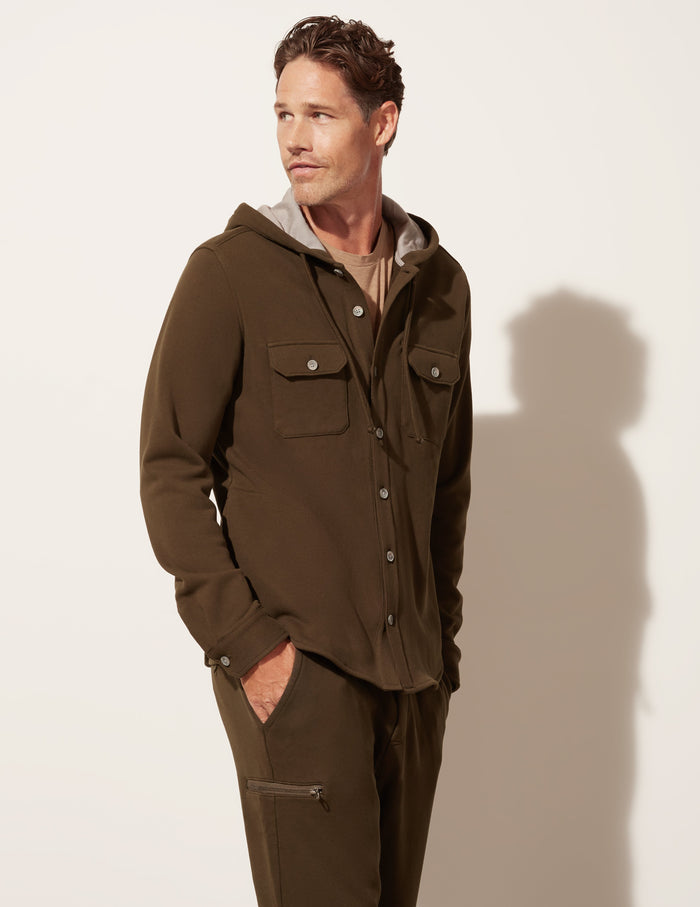Hooded Shirt Jacket