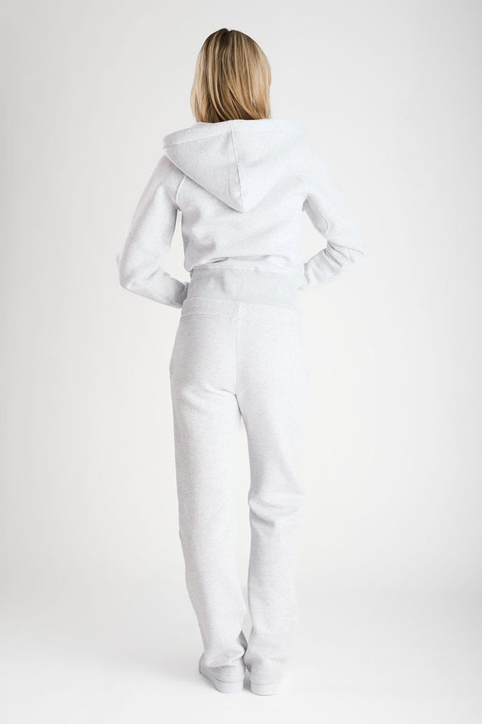 Hoodzip Girl Cropped Light Grey