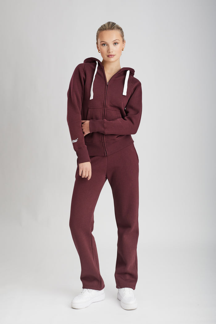 Hoodzip Unisex Original Bordeaux Burgunder