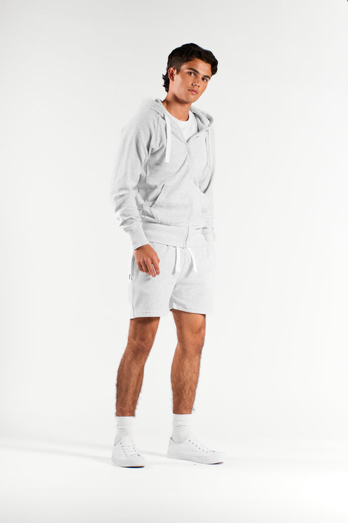 Hoodzip Unisex Terry Light Grey