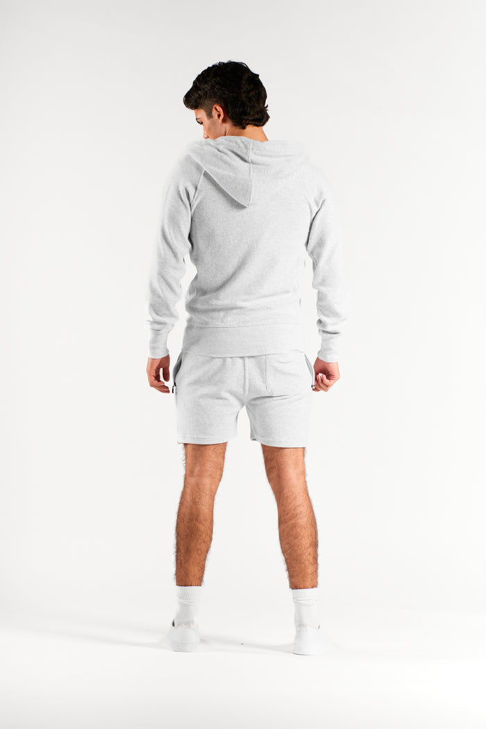 Hoodzip Unisex Terry Light Grey