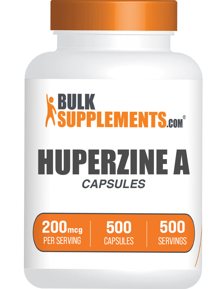 BulkSupplements.com Huperzine A 200mcg 500 capsules bottle image